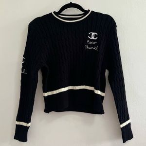 Coco Chanel black sweater